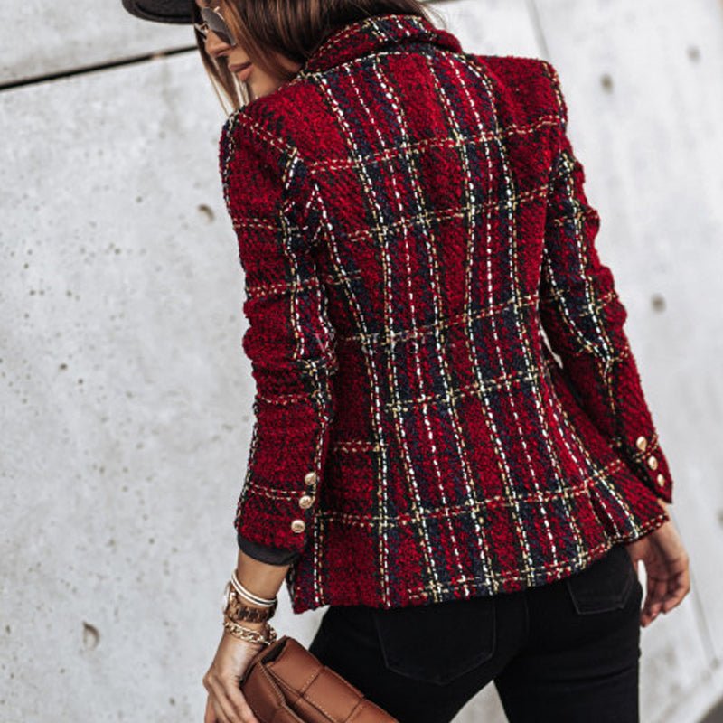 Timeless Plaid Blazer Jacket