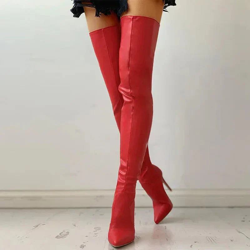 TallSexy High Heel Thigh Boots