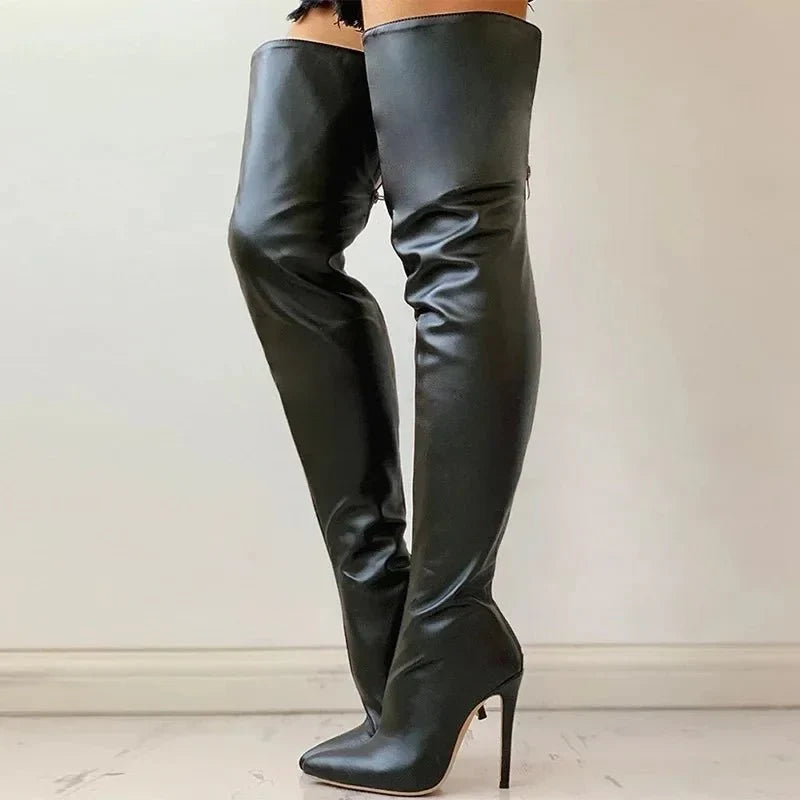 TallSexy High Heel Thigh Boots