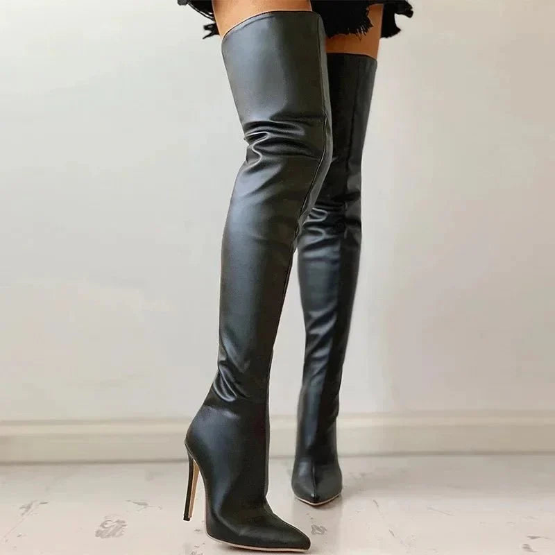 TallSexy High Heel Thigh Boots