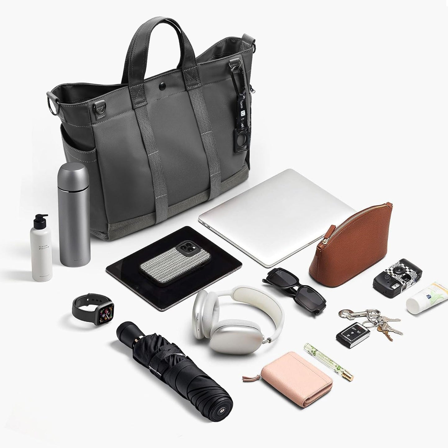 Spacious Laptop Shoulder Bag with Adjustable Strap