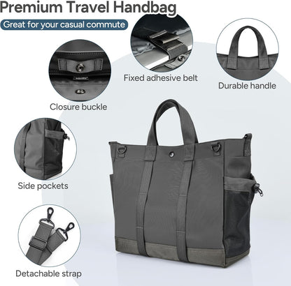 Spacious Laptop Shoulder Bag with Adjustable Strap