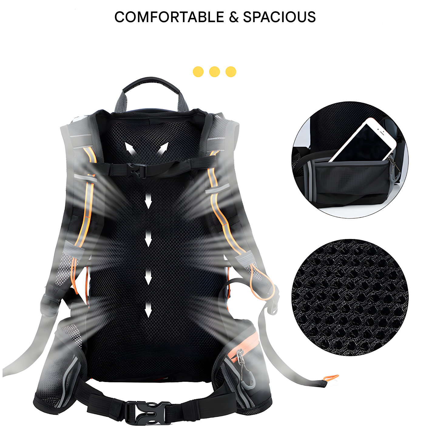 Multifunctional Hydration Backpack - HydroRide-Grey-Nora Luxe