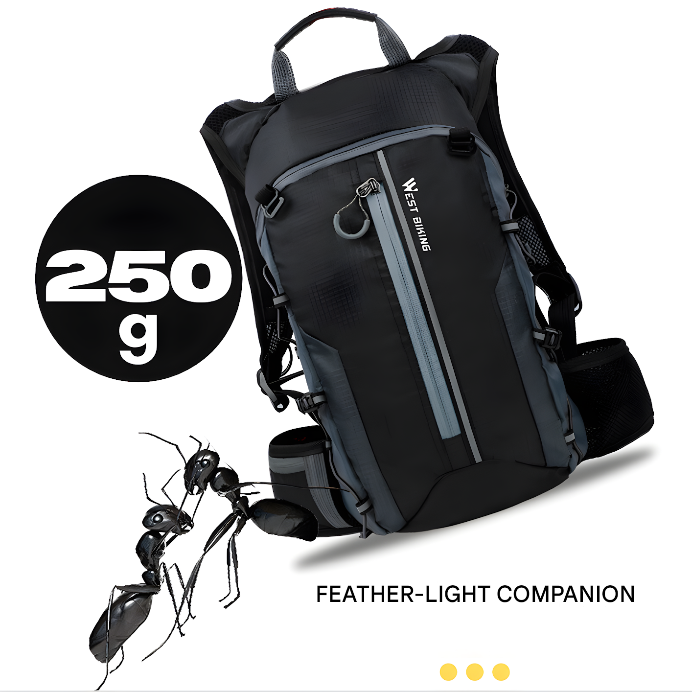 Multifunctional Hydration Backpack - HydroRide-Grey-Nora Luxe