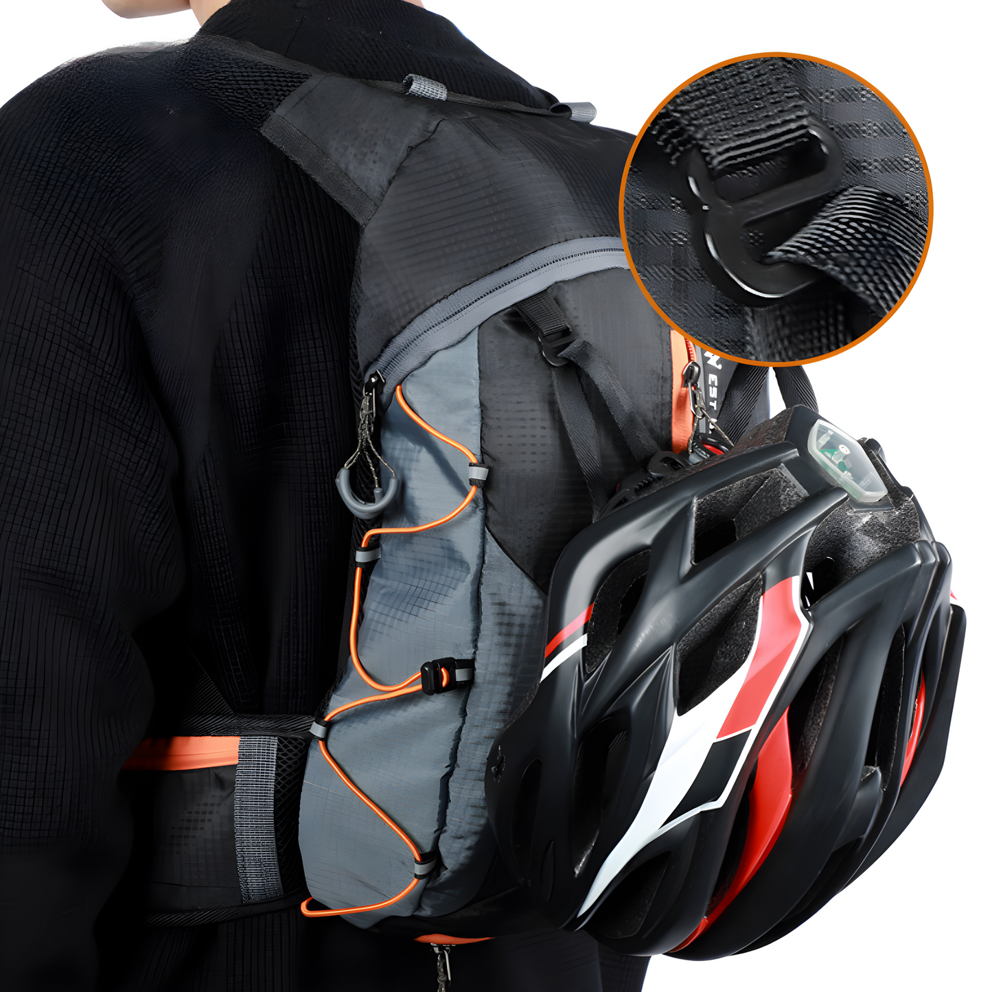 Multifunctional Hydration Backpack - HydroRide-Grey-Nora Luxe