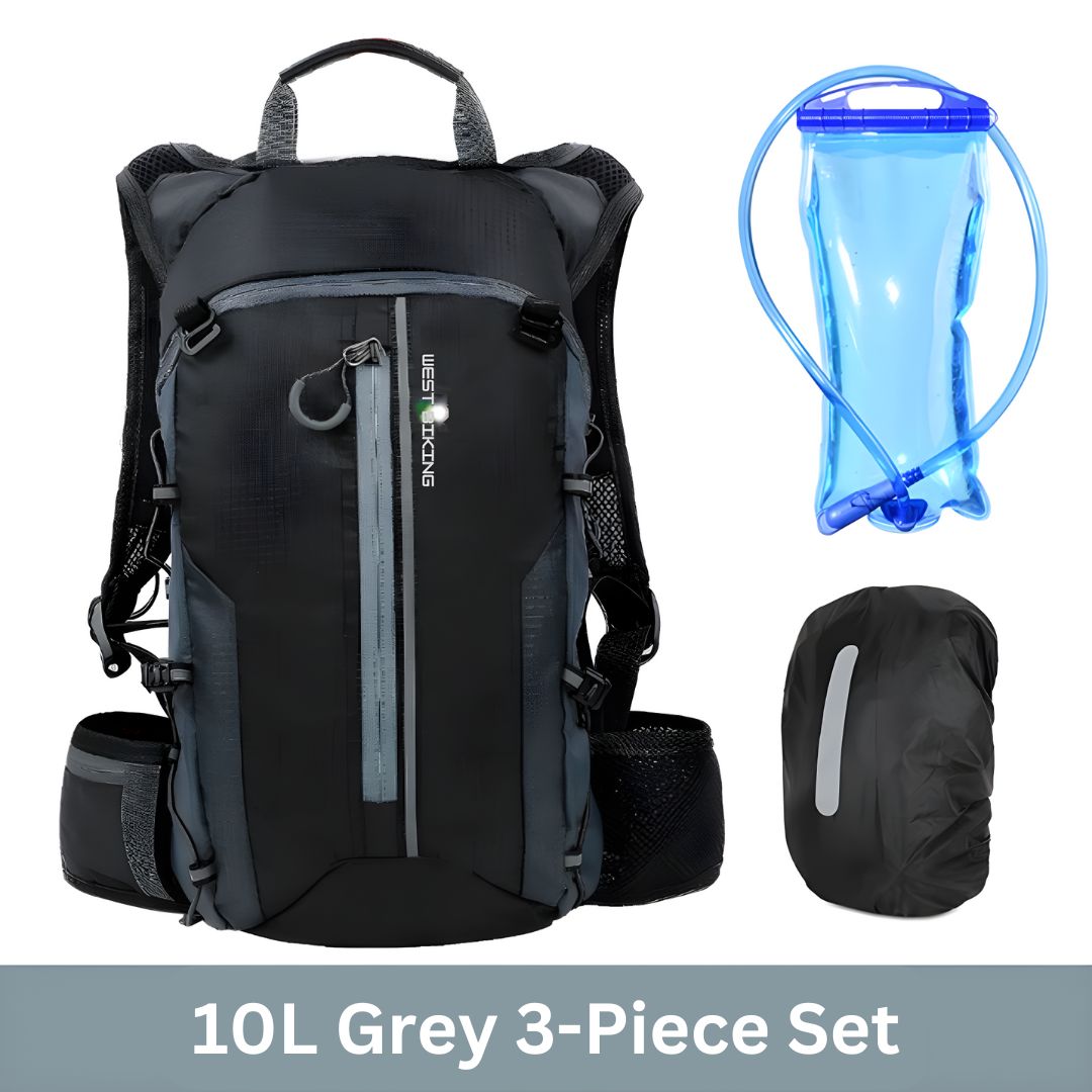 Multifunctional Hydration Backpack - HydroRide-Grey-Nora Luxe