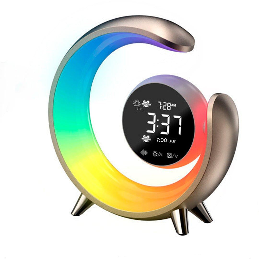 Colorful LED Nightlight with Alarm Clock & RGB Lights - Pexav