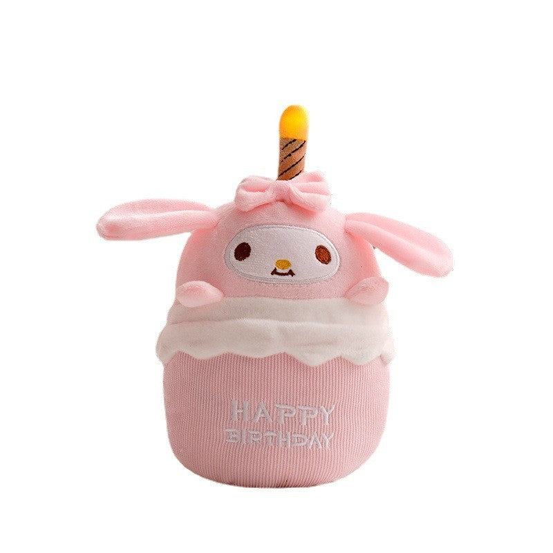 Musical Birthday Cake Plush Toy with Light and Sound - GlowCake-Melody-Nora Luxe