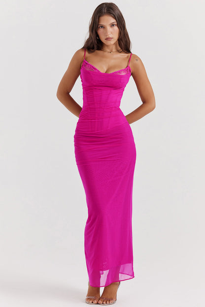 Women's Maxi Dress - Slim Fit - Soft Flowy Fabric