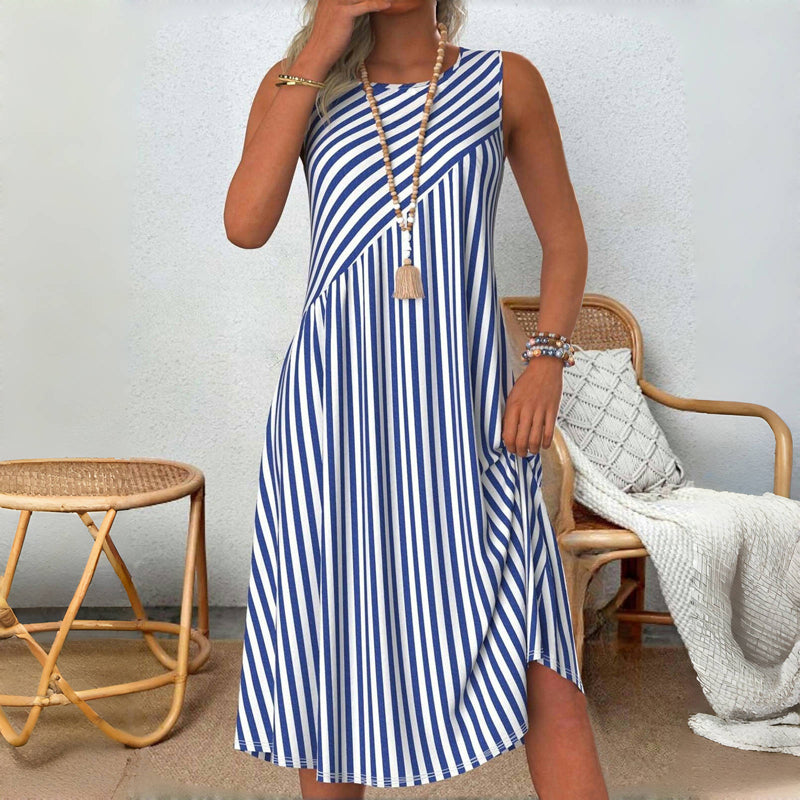 Chic Women's Strapless A-Line Knee Length Dress - Olytrend