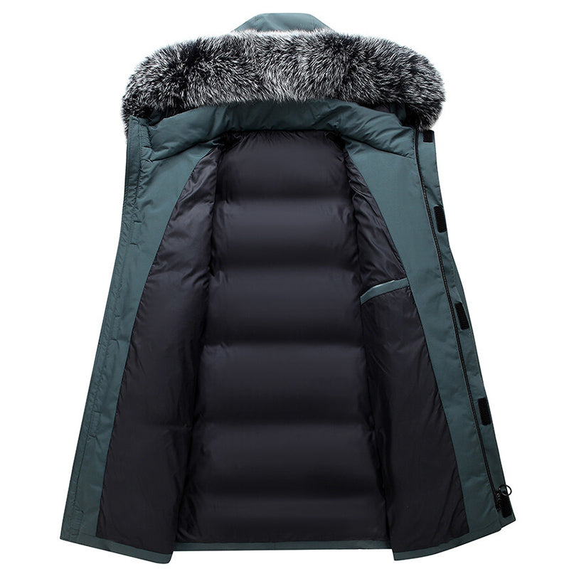 Waterproof Men's Insulated Hooded Parka Jacket