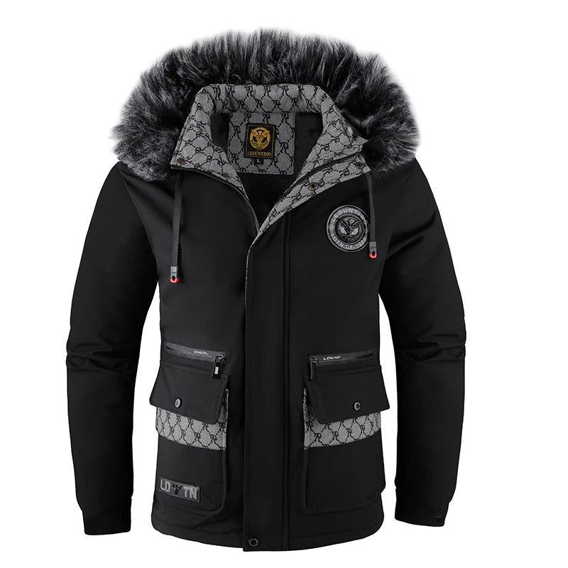Warm Men's Insulated Hooded Winter Coat