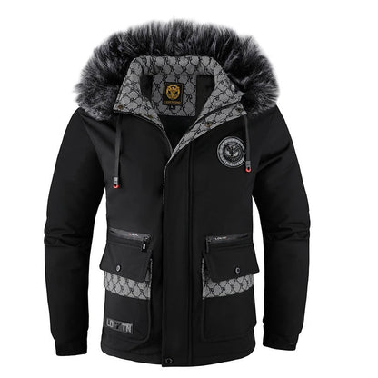Warm Men's Insulated Hooded Winter Coat