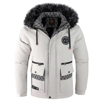 Warm Men's Insulated Hooded Winter Coat