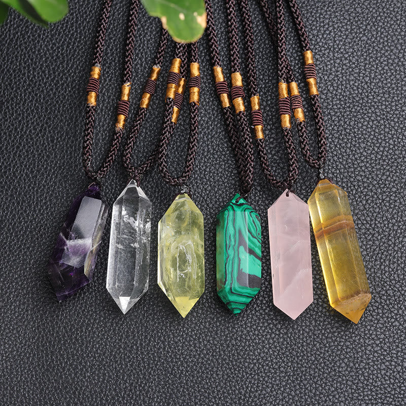 Natural Crystal Amethyst Healing Necklace - Lyra-Amethyst-Nora Luxe