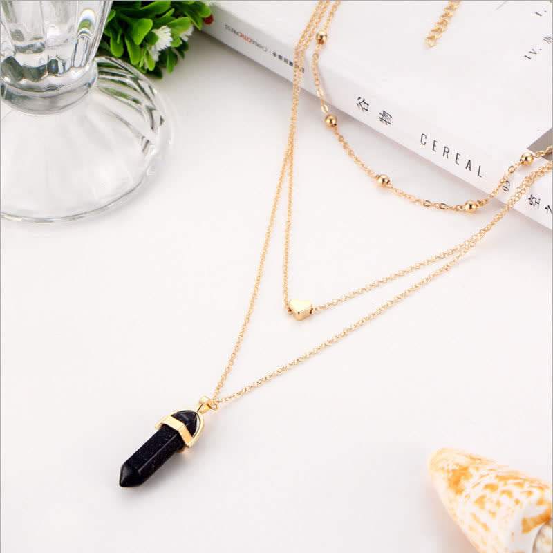 Sparkling Crystal Gemstone Aurora Necklace - Pexav