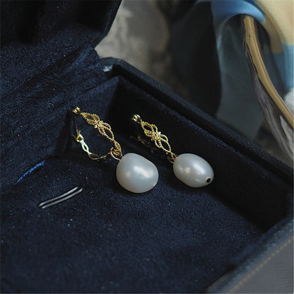 Natural Pearl Earrings - Vivienne-Nora Luxe
