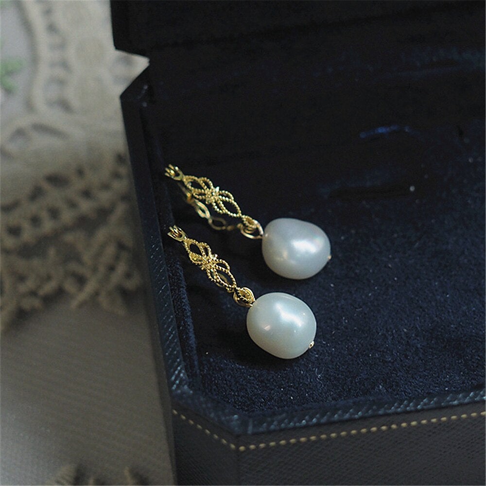 Timeless White Pearl Stud Earrings - Pexav