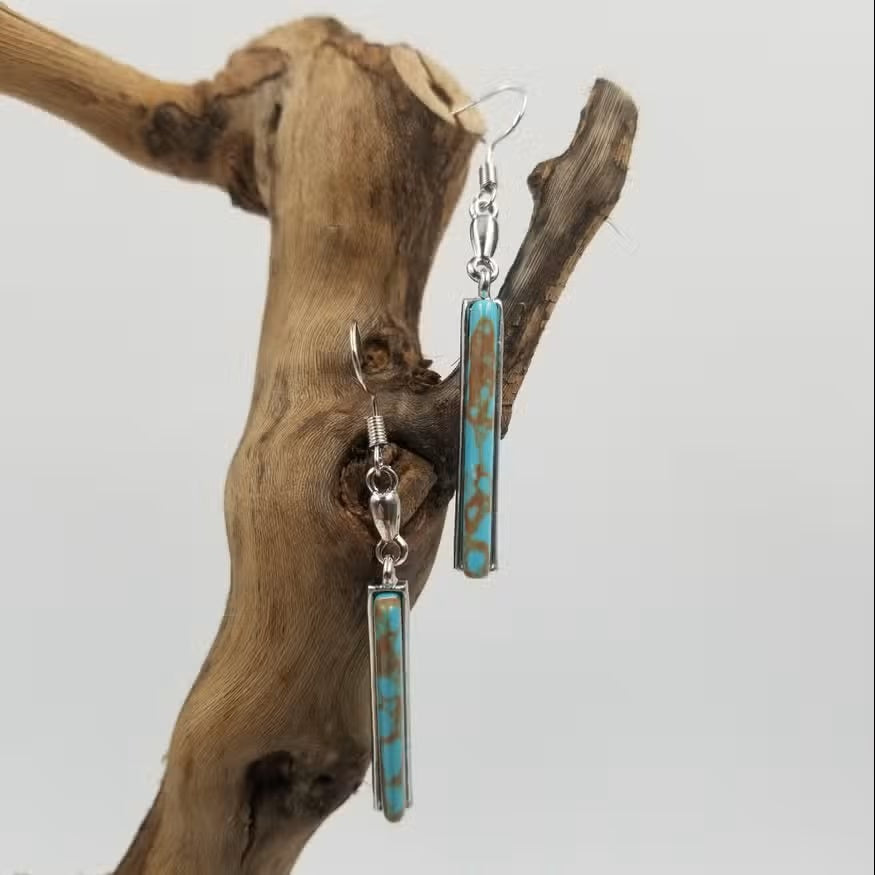 Classic Blue Drop Earrings