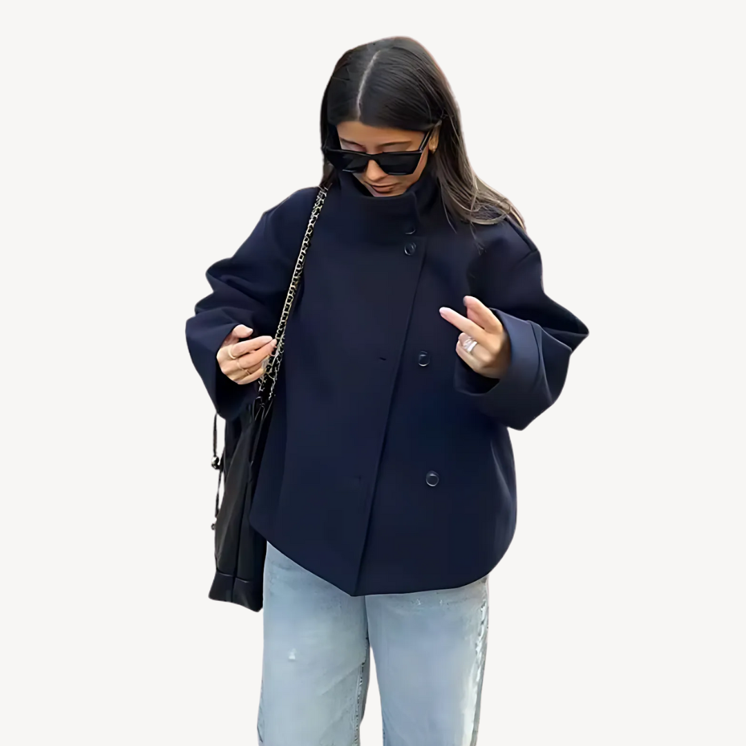 Women's Warm Button Front Coat - Nocini