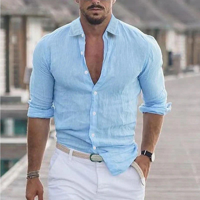 Casual Men's Relaxed Fit Shirt