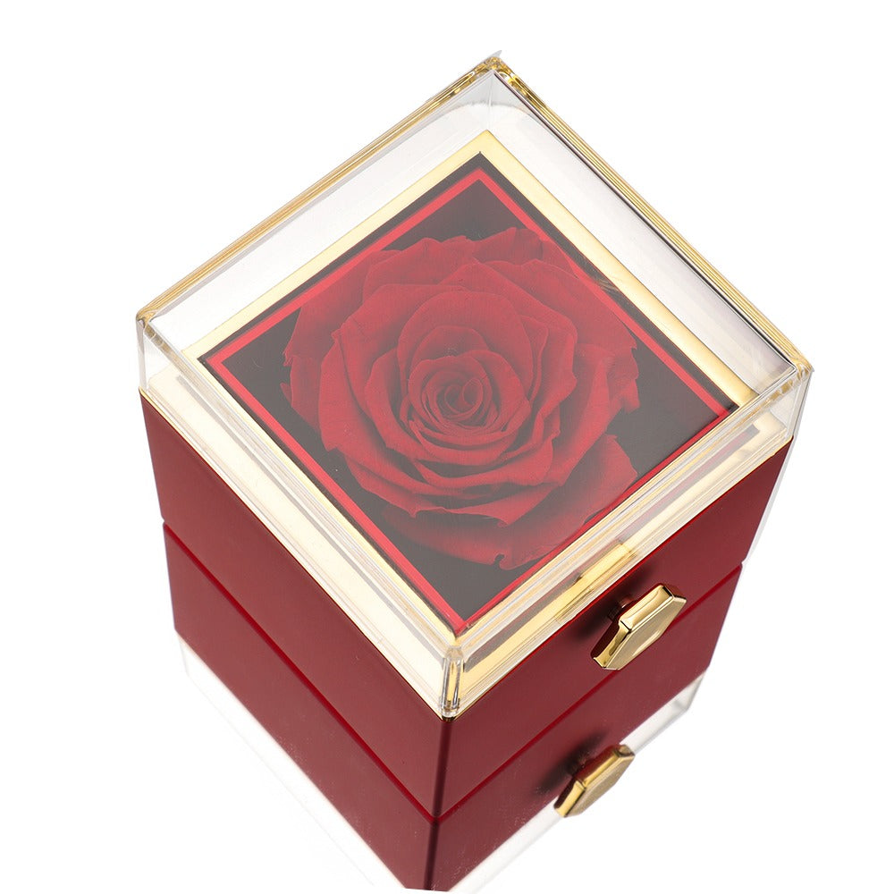 Elegant Necklace in Wooden Gift Box with Secret Compartment - Pexav