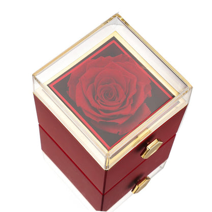 Elegant Necklace in Wooden Gift Box with Secret Compartment - Pexav