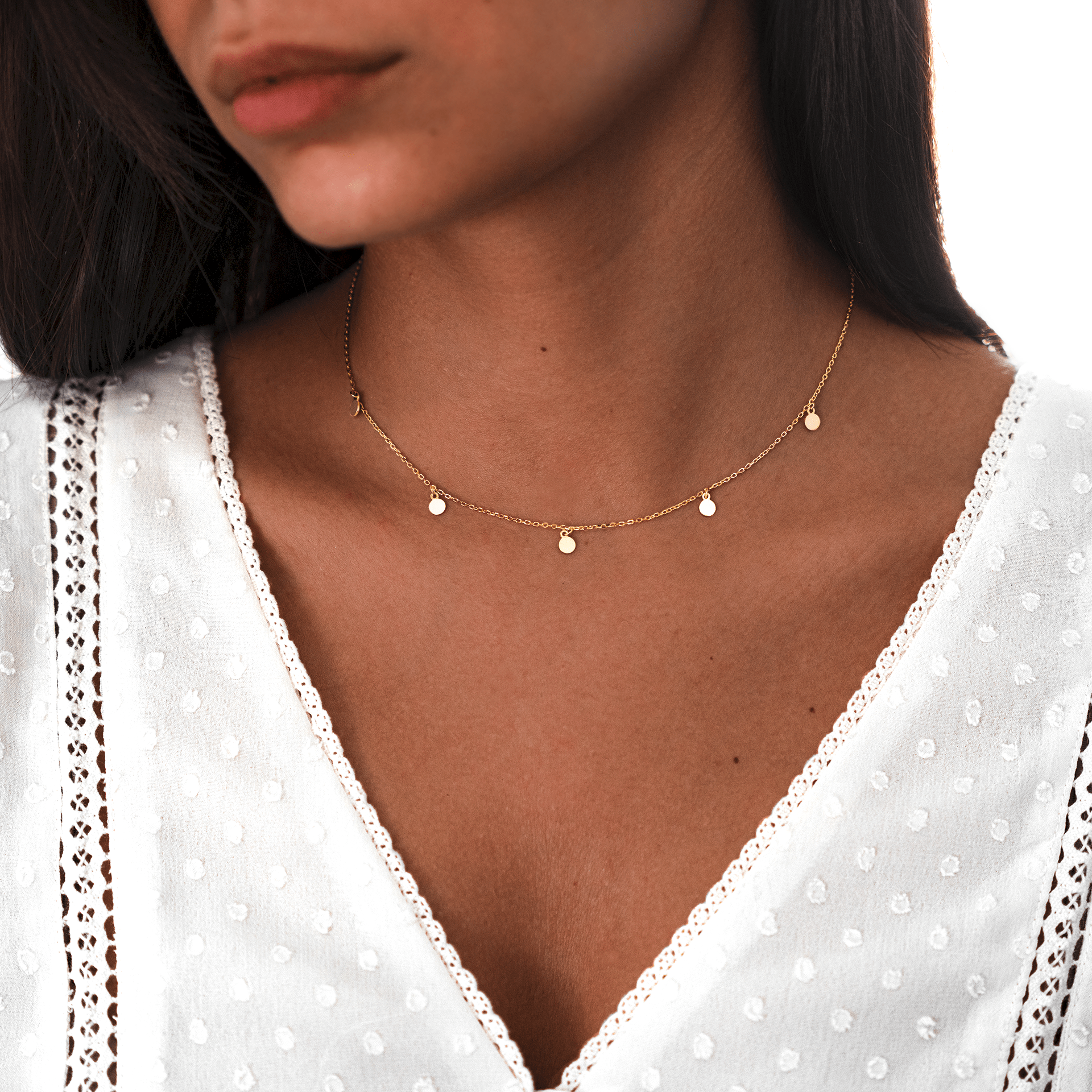 Necklace Small Circles - Aylin-Gold-Nora Luxe