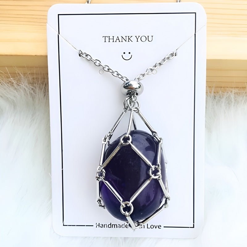 Sparkling Crystal Pendant Necklace Protector - Pexav