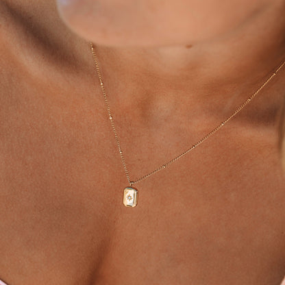 Sparkling Silver Zirconia Pendant Necklace - Pexav