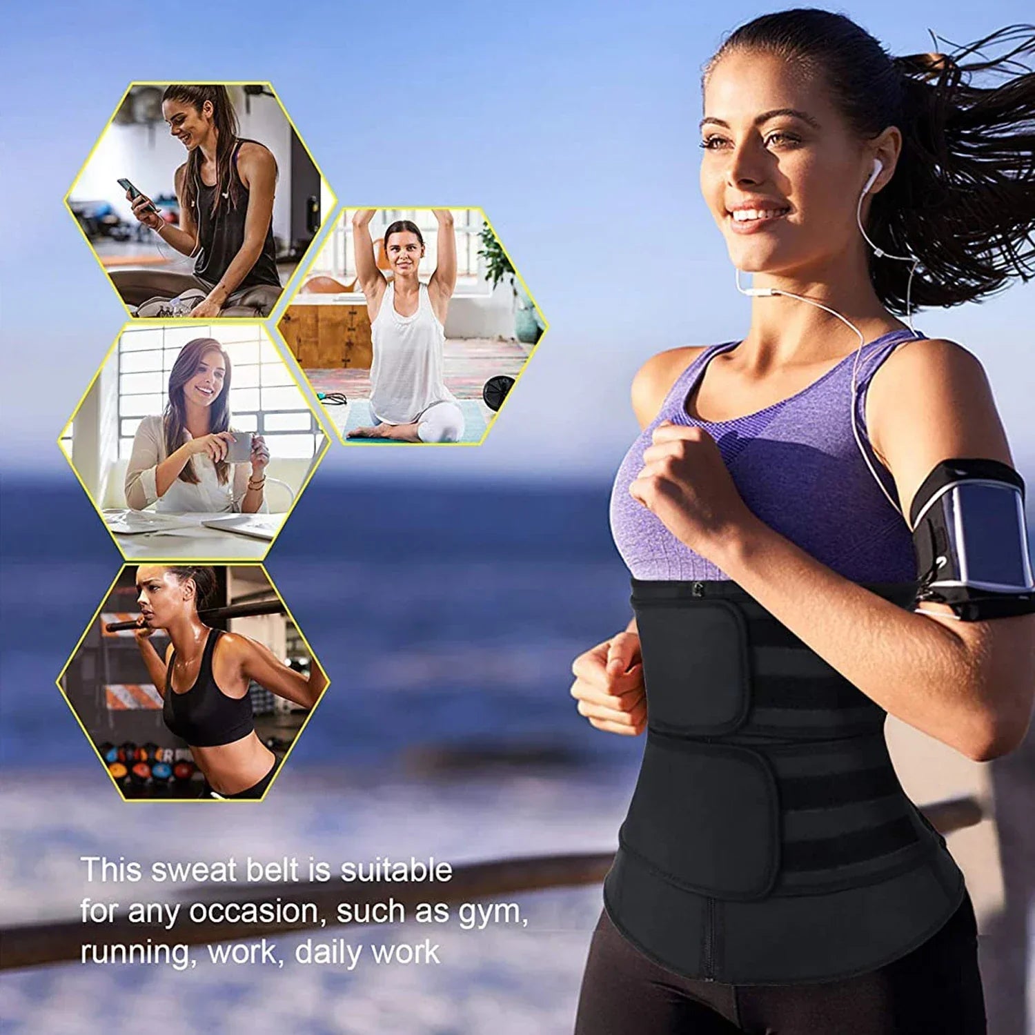 Neoprene Waist Trainer - SweatPro-S-Nora Luxe