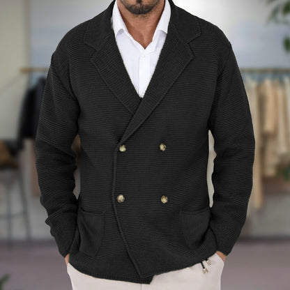 Classic Double Button Cardigan Sweater