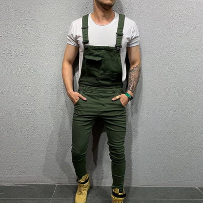 Men's Slim Fit Adjustable Overalls