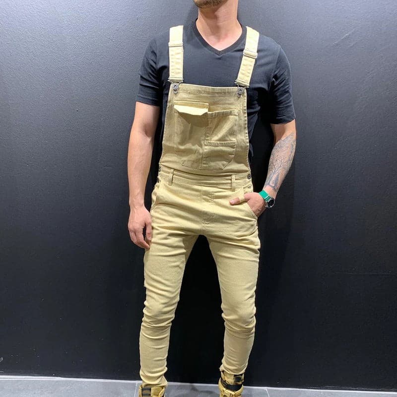 Men's Slim Fit Adjustable Overalls