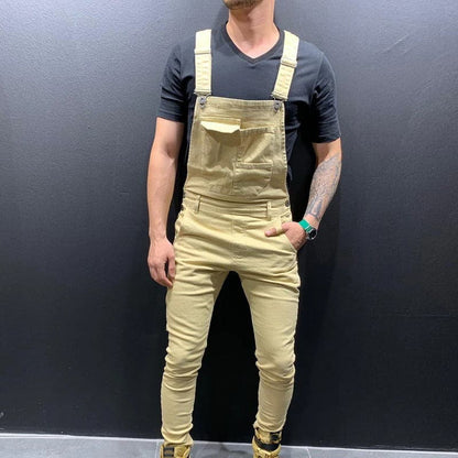 Men's Slim Fit Adjustable Overalls