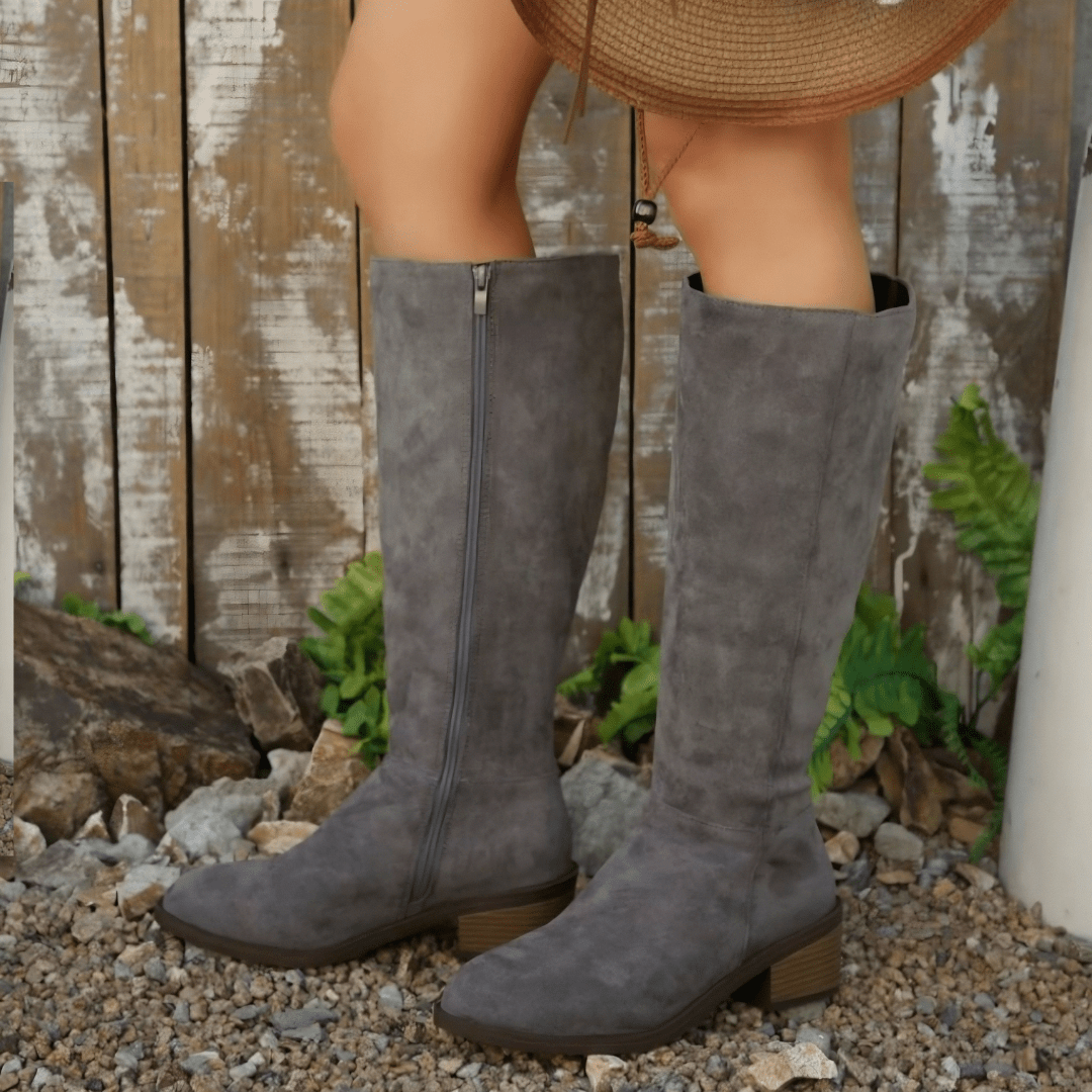Stylish Wide Leg Calf Boots