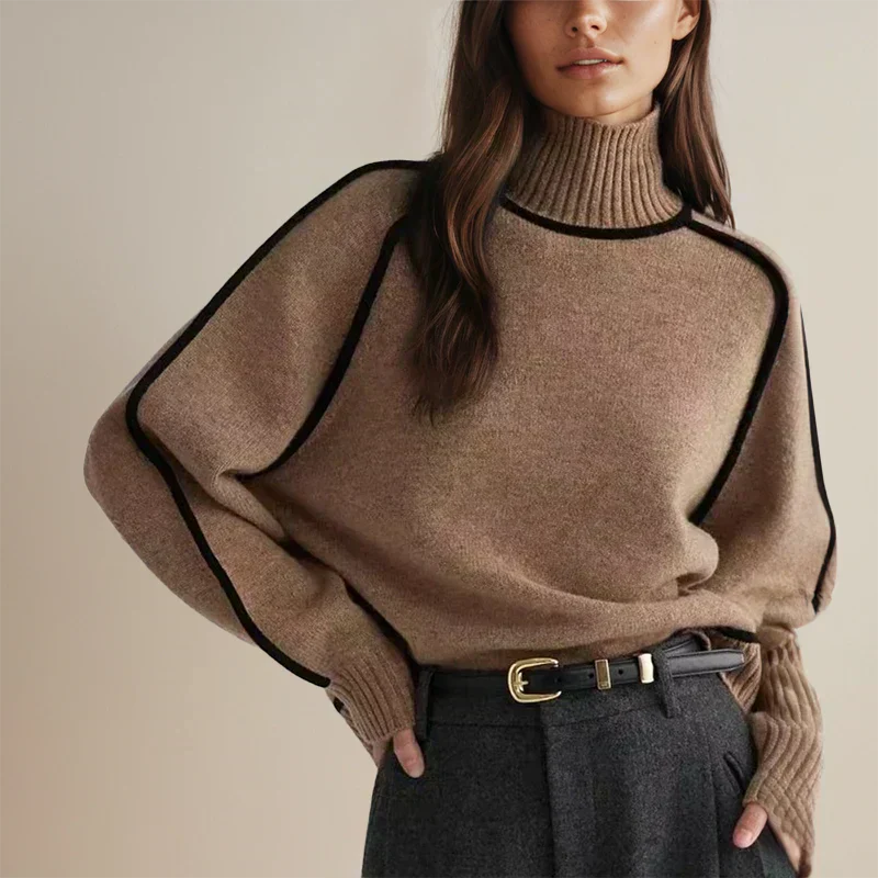 Luxurious Red Crew Neck Sweater