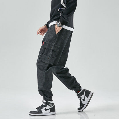 Image of Nico | Men's Jogger Denim Cargo Pants