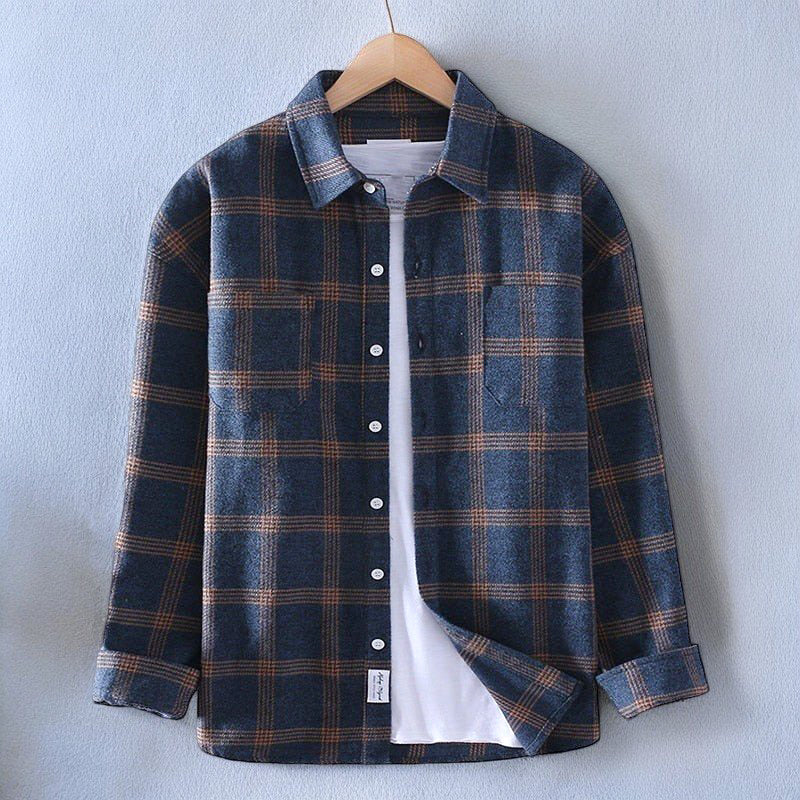 Relaxed Fit Men's Casual Button Down Shirt - Olytrend
