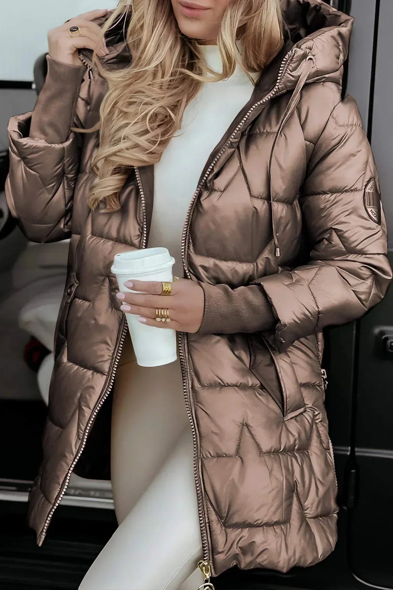 Warm Black parka Coat