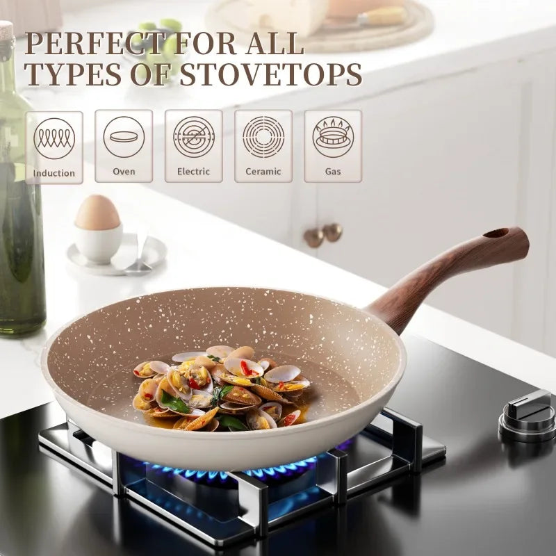 Non-Stick Frying Pan - GranitePro-7.87 inches-Nora Luxe