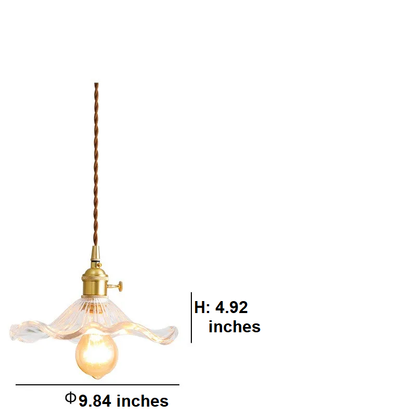 NORDIC DESIGN LED HANGING LAMP | COLOURED GLASS & COPPER LIGHTING FOR BEDROOM, LIVING ROOM & BAR-Glass A-Nora Luxe