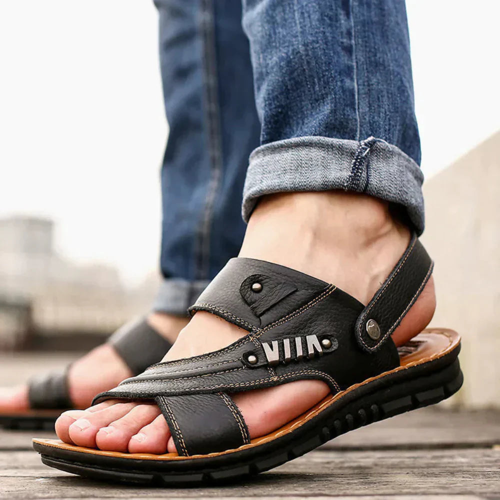 Men's Open Toe Summer Sandals with Adjustable Straps