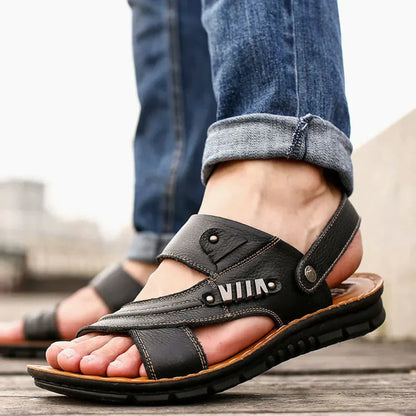 Men's Open Toe Summer Sandals with Adjustable Straps