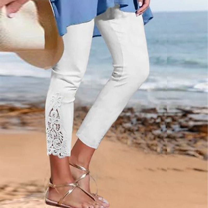 Short Lightweight Women's Crop Pants - Nocini