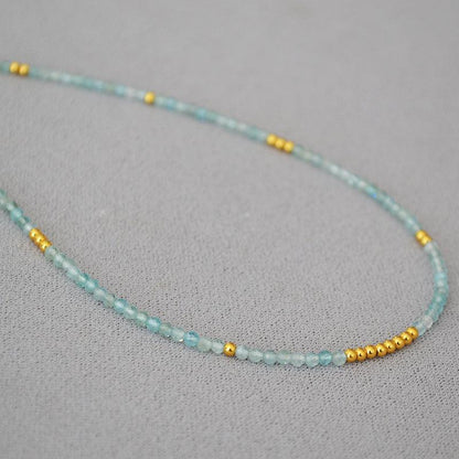 Delicate Sea Glass Pendant Necklace - Pexav