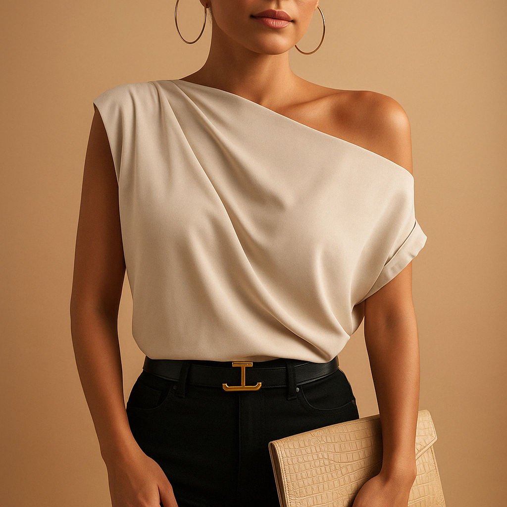 Women's Cold Shoulder Flowy Blouse - Nocini