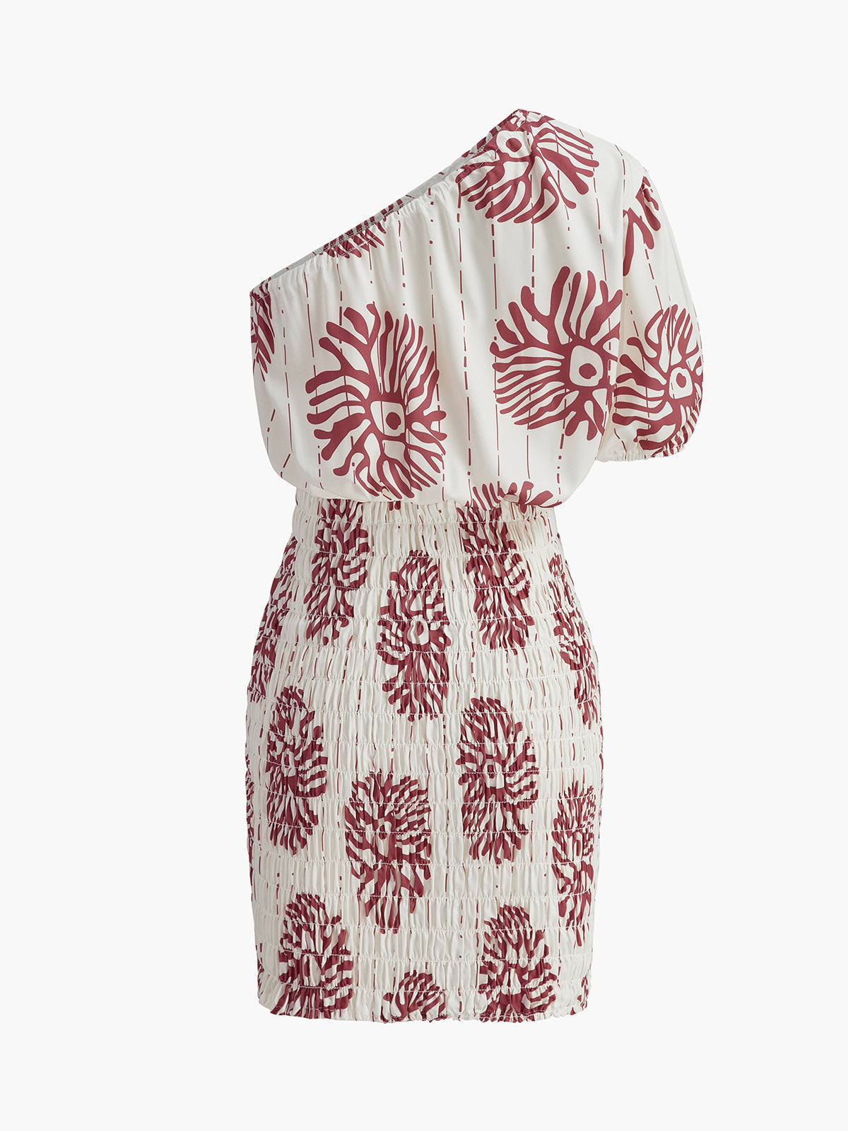 Chic Cold Shoulder Floral Ruffle Dress