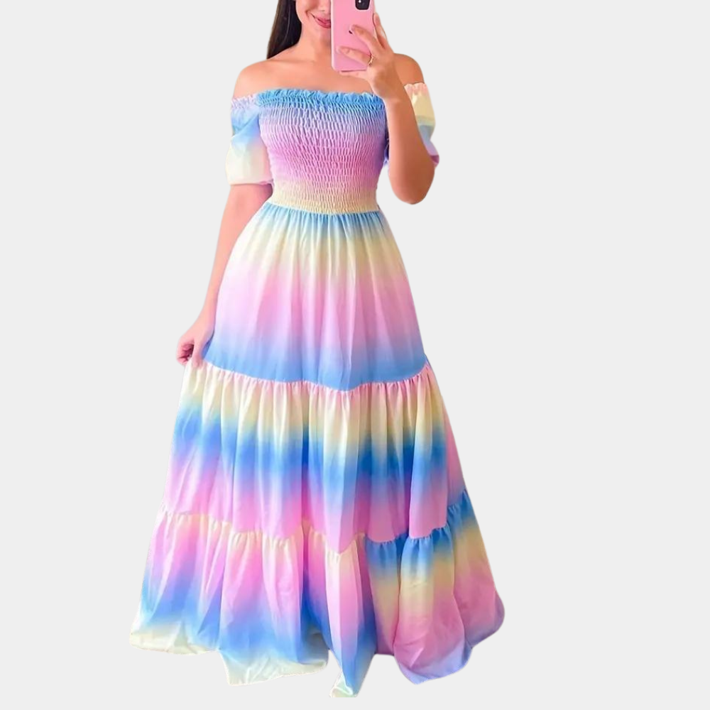 Chic Cold Shoulder Sundress for Women - Pexav