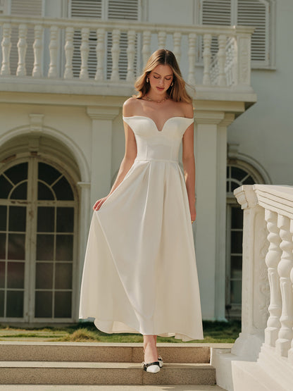 Chic Cold Shoulder Ruffled Dress